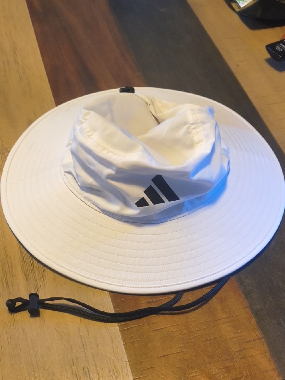 Adidas S/M White Golf Bucket Hat